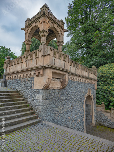 Small tower with stairs and fences 