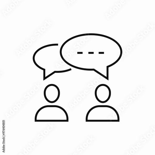 speech bubble talking icon sign vector