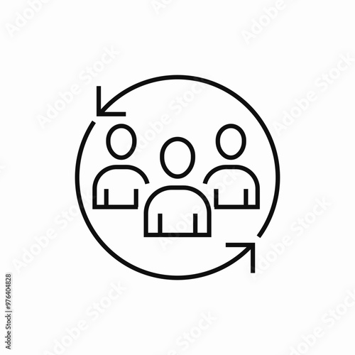 teamwork team icon sign vector