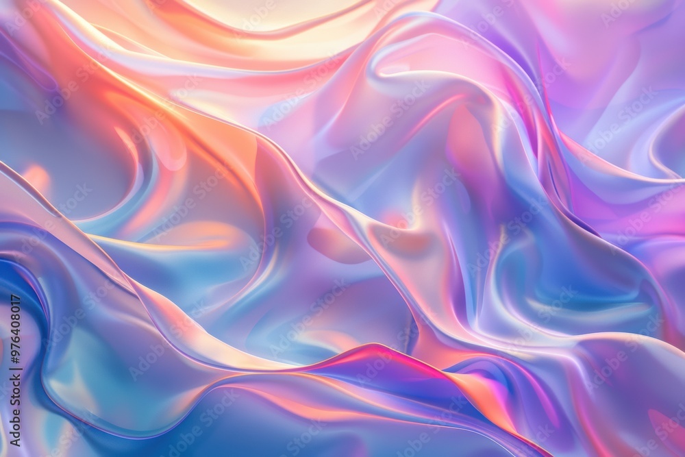 Captivating patterns of light weaving through silken textures in soft pastel hues Captivating patterns of light weaving through silken textures in soft pastel hues