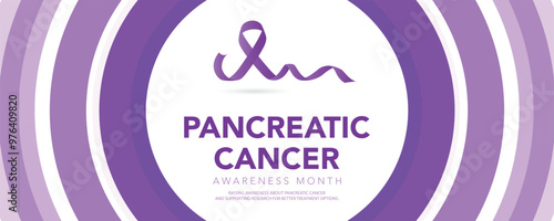 Pancreatic Cancer awareness month is observed every year in November. is a disease in which malignant cells form in the tissues of the pancreas. Vector illustration