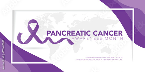 Pancreatic Cancer awareness month is observed every year in November. is a disease in which malignant cells form in the tissues of the pancreas. Vector illustration