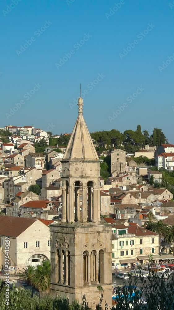 Summer in Hvar , Croatia - Hvar is a city and port on the island of Hvar, part of Split-Dalmatia County, Croatia. Hvar has a long history as center for Croatia trade, culture and travel attraction. Summer in Hvar , Croatia - Hvar is a city and port on the island of Hvar, part of Split-Dalmatia County, Croatia. Hvar has a long history as center for Croatia trade, culture and travel attraction.