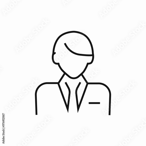 businessman suitcase icon sign vector