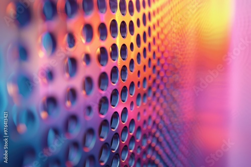 Vibrant laser background showcasing dynamic patterns and colorful light reflections photo