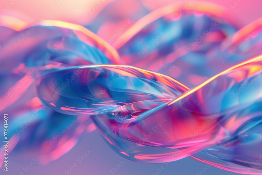 Ethereal intertwining lines in vibrant hues create a mesmerizing abstract composition Ethereal intertwining lines in vibrant hues create a mesmerizing abstract composition