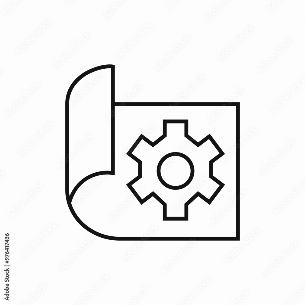 configuration file icon sign vector configuration file icon sign vector