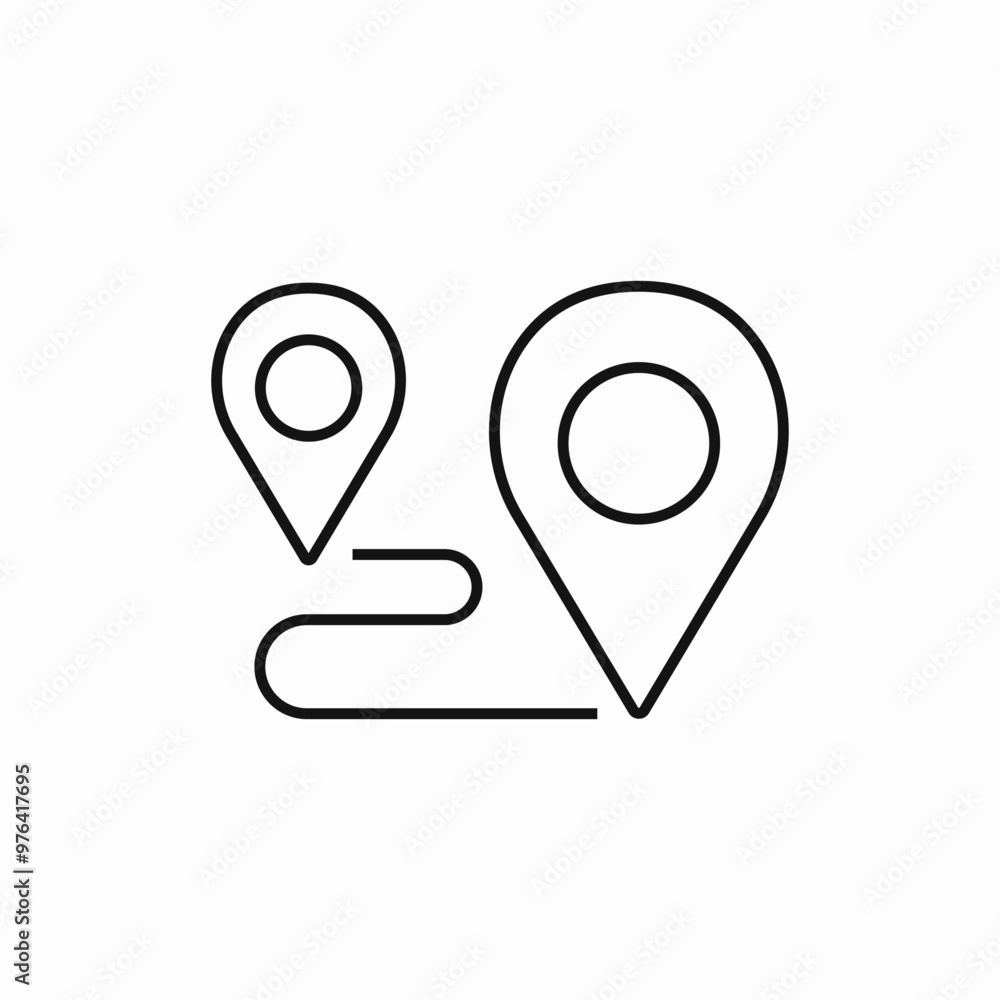 navigation path location icon sign vector navigation path location icon sign vector
