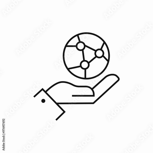 network support icon sign vector