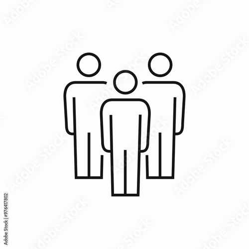 team group icon sign vector