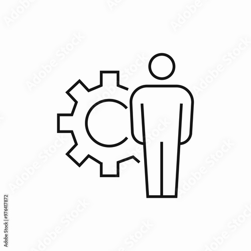 user settings icon sign vector