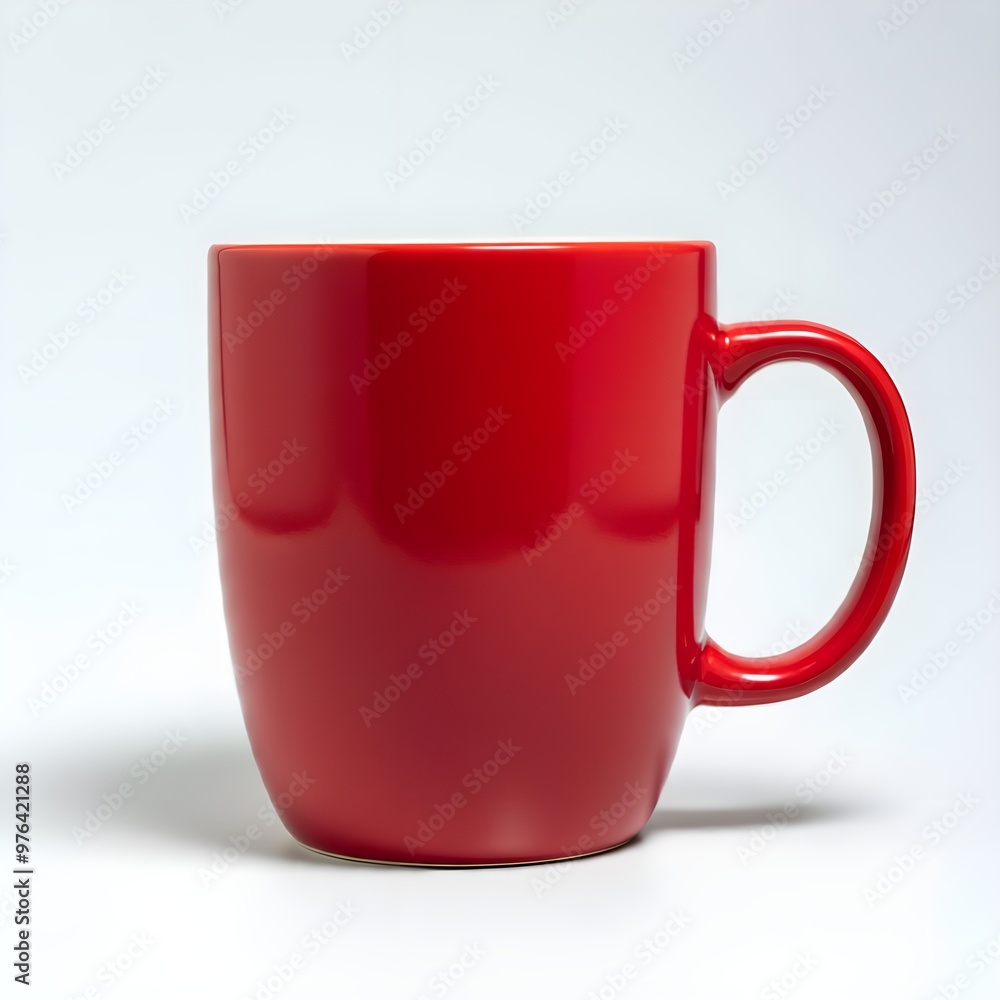 red cup isolated on white background. red cup isolated on white background.