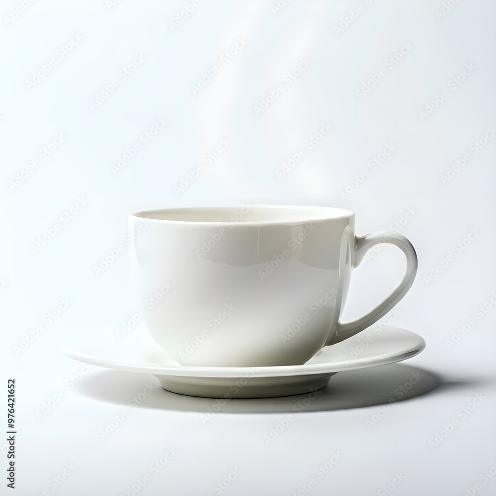 white cup isolated on white background. white cup isolated on white background.