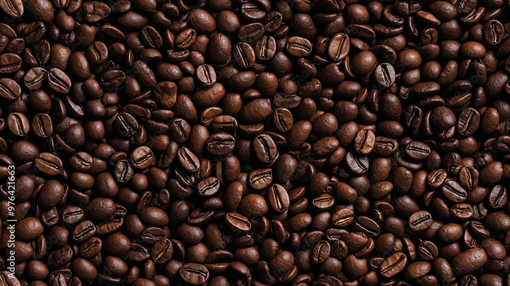 a photographic pattern of an extreme close-up, top-down view of coffee beans, filling the entire frame with a focus on the intricate details a photographic pattern of an extreme close-up, top-down view of coffee beans, filling the entire frame with a focus on the intricate details
