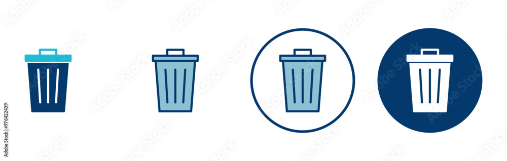 Trash icon vector isolated on white background. trash can icon. Delete icon vector Trash icon vector isolated on white background. trash can icon. Delete icon vector