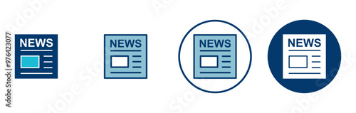 Newspaper icon vector isolated on white background. news paper icon vector