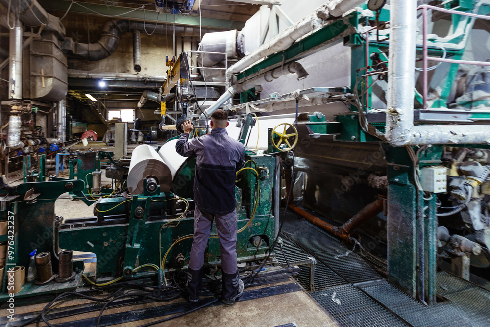 Waste paper recycling plant. Machine for production of paper rolls Waste paper recycling plant. Machine for production of paper rolls