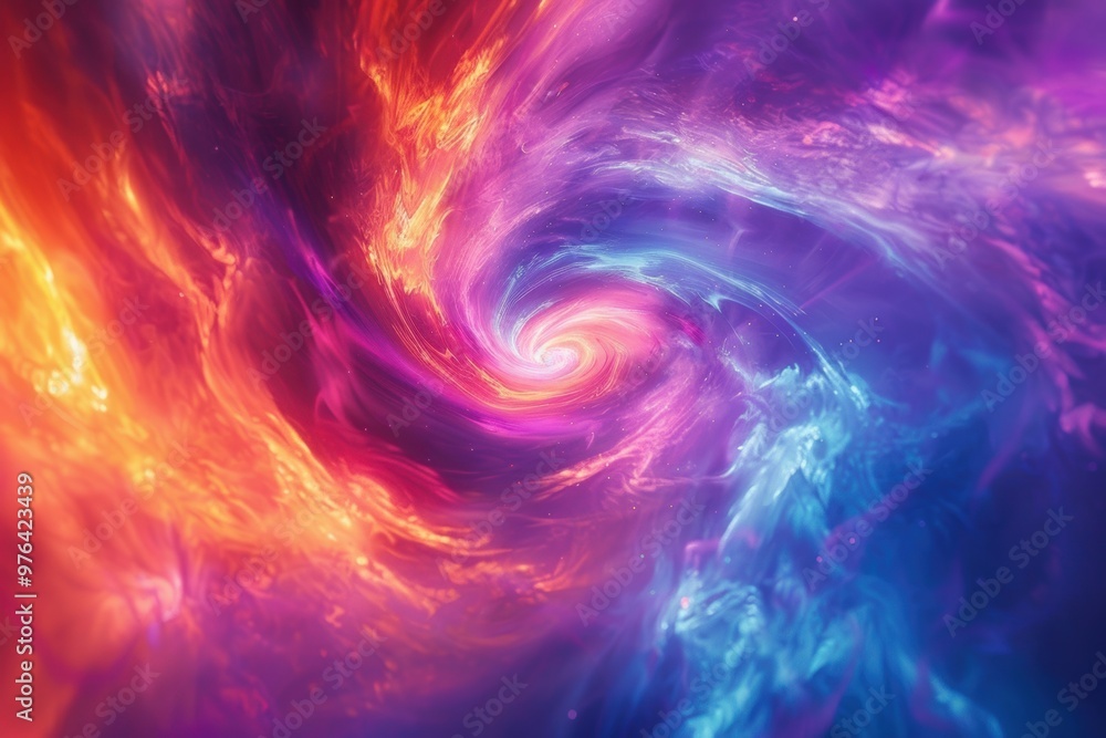custom made wallpaper toronto digitalMajestic cosmic vortex of energy swirling in vibrant hues of blue and orange