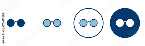 Glasses icon vector isolated on white background. Stylish Eyeglasses. Glasses vector. Optical concept