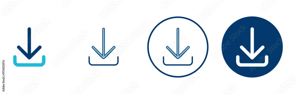 Download icon vector isolated on white background. Downloading vector icon Download icon vector isolated on white background. Downloading vector icon