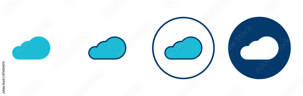 Cloud icon vector isolated on white background. cloud computing icon Cloud icon vector isolated on white background. cloud computing icon