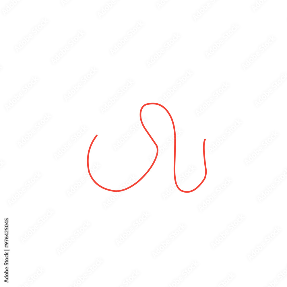 red thread vector line red thread vector line