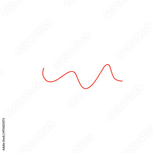 red thread vector line