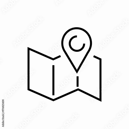 map pin location icon sign vector