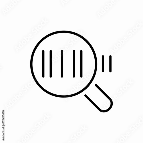 search barcode icon sign vector