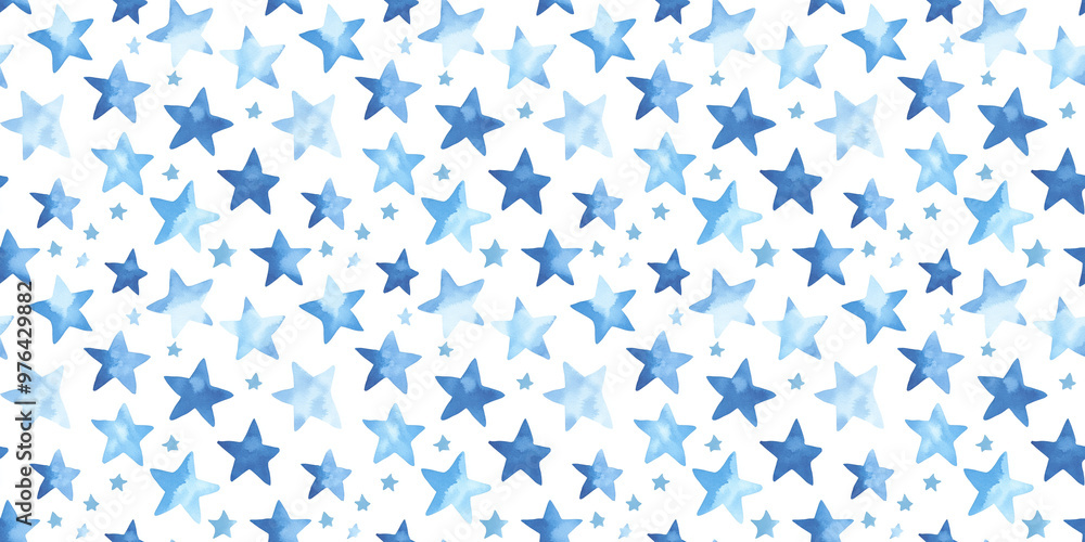 baby blue and indigo color stars seamless pattern, clean surface texture, white background baby blue and indigo color stars seamless pattern, clean surface texture, white background