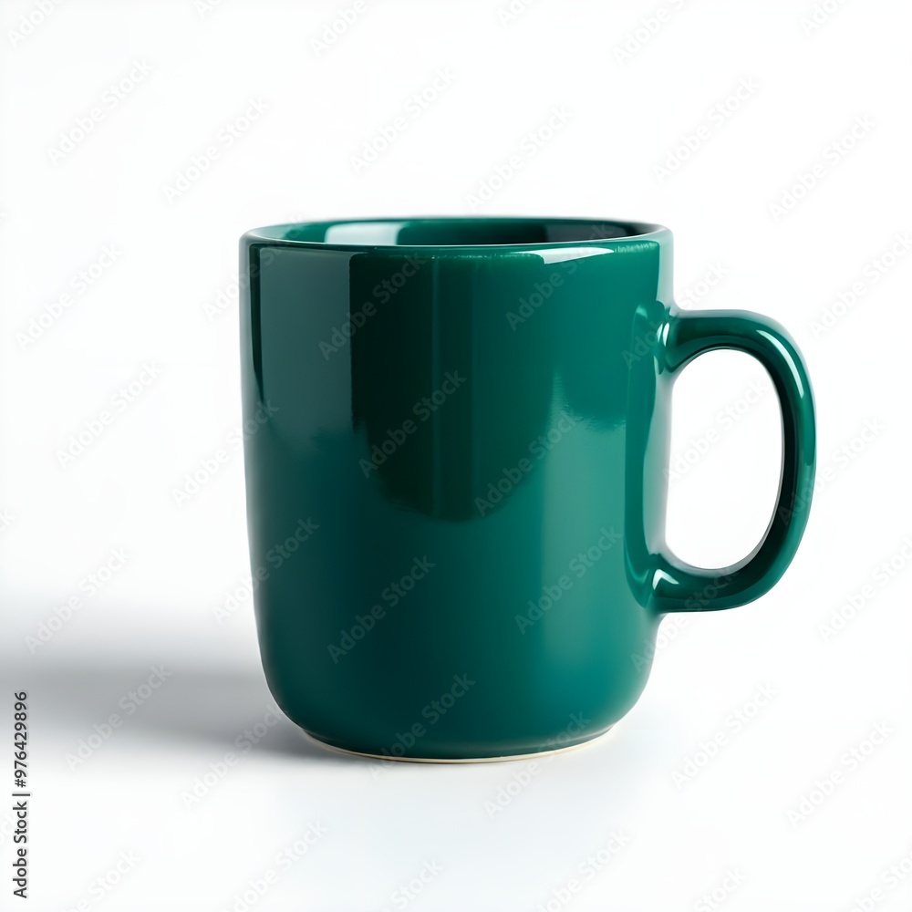 Green cup isolated on white background. Green cup isolated on white background.