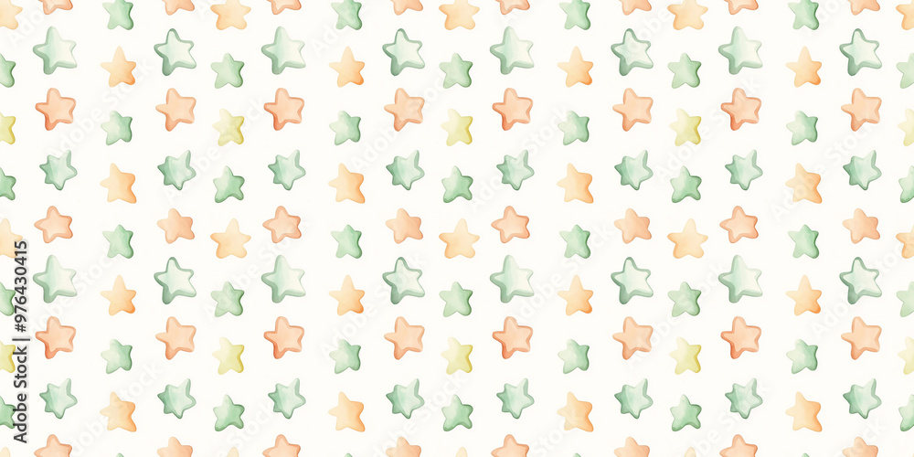 buttercream and sage color stars seamless pattern, clean surface texture, white background buttercream and sage color stars seamless pattern, clean surface texture, white background