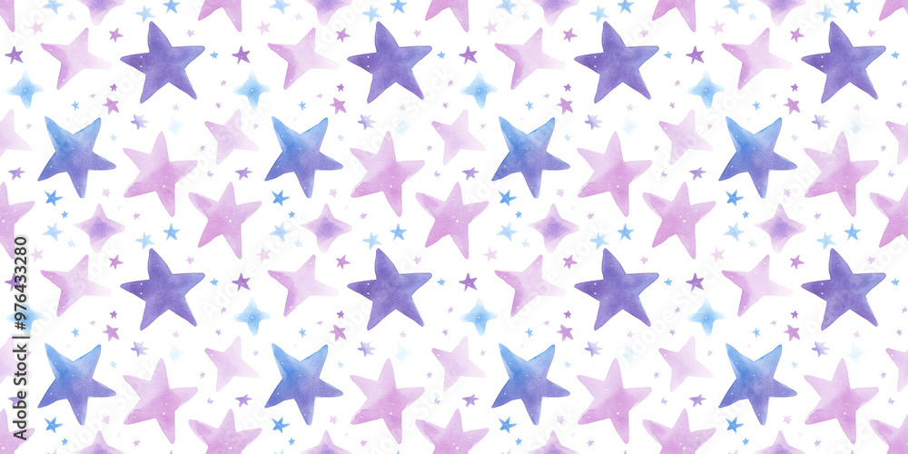 lilac and periwinkle color stars seamless pattern, clean surface texture, white background lilac and periwinkle color stars seamless pattern, clean surface texture, white background