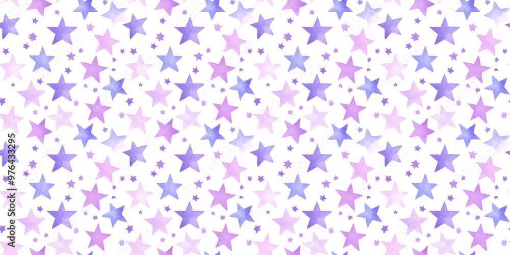 lilac and periwinkle color stars seamless pattern, clean surface texture, white background lilac and periwinkle color stars seamless pattern, clean surface texture, white background