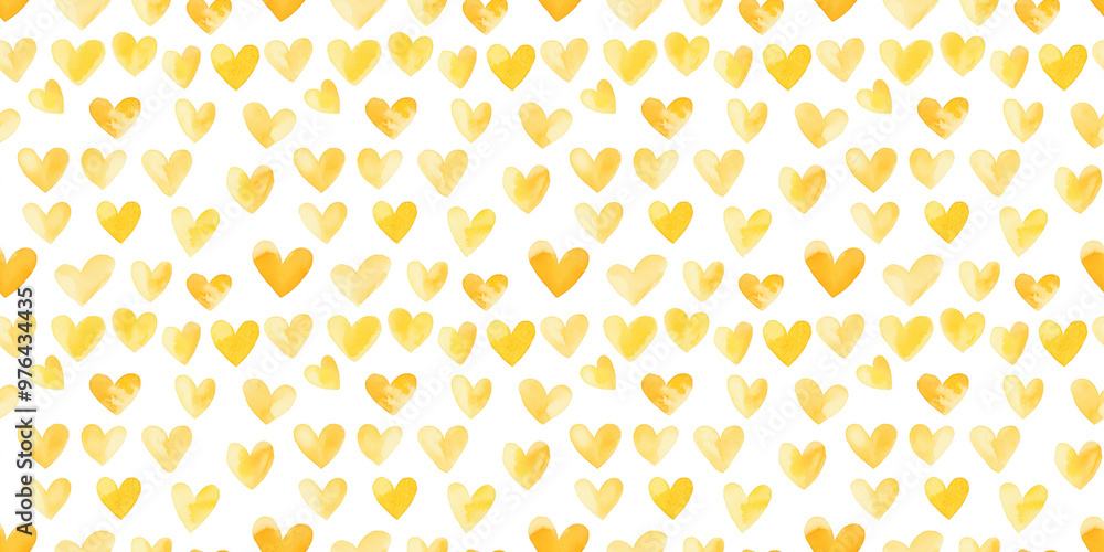 pale yellow and mustard color hearts seamless pattern, clean surface texture, white background pale yellow and mustard color hearts seamless pattern, clean surface texture, white background