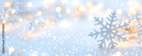 Winter Wonderland: Sparkling Snowflake & Lights