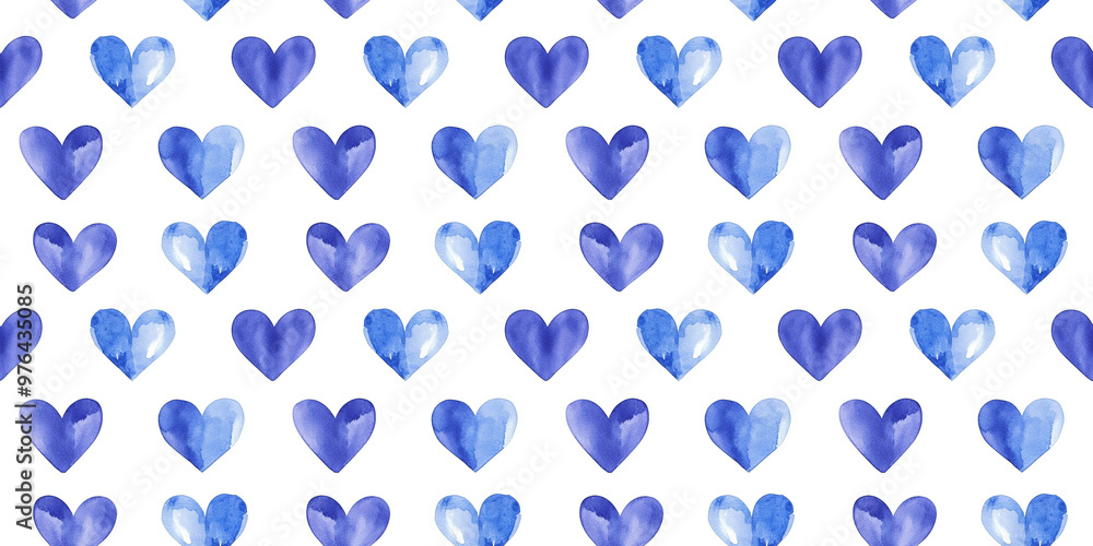 periwinkle and royal blue color hearts seamless pattern, clean surface texture, white background periwinkle and royal blue color hearts seamless pattern, clean surface texture, white background
