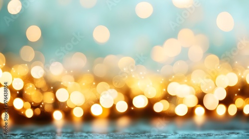 Festive Bokeh Lights Abstract Background