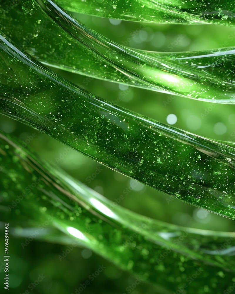 Naklejka premium Vibrant green abstract nature background