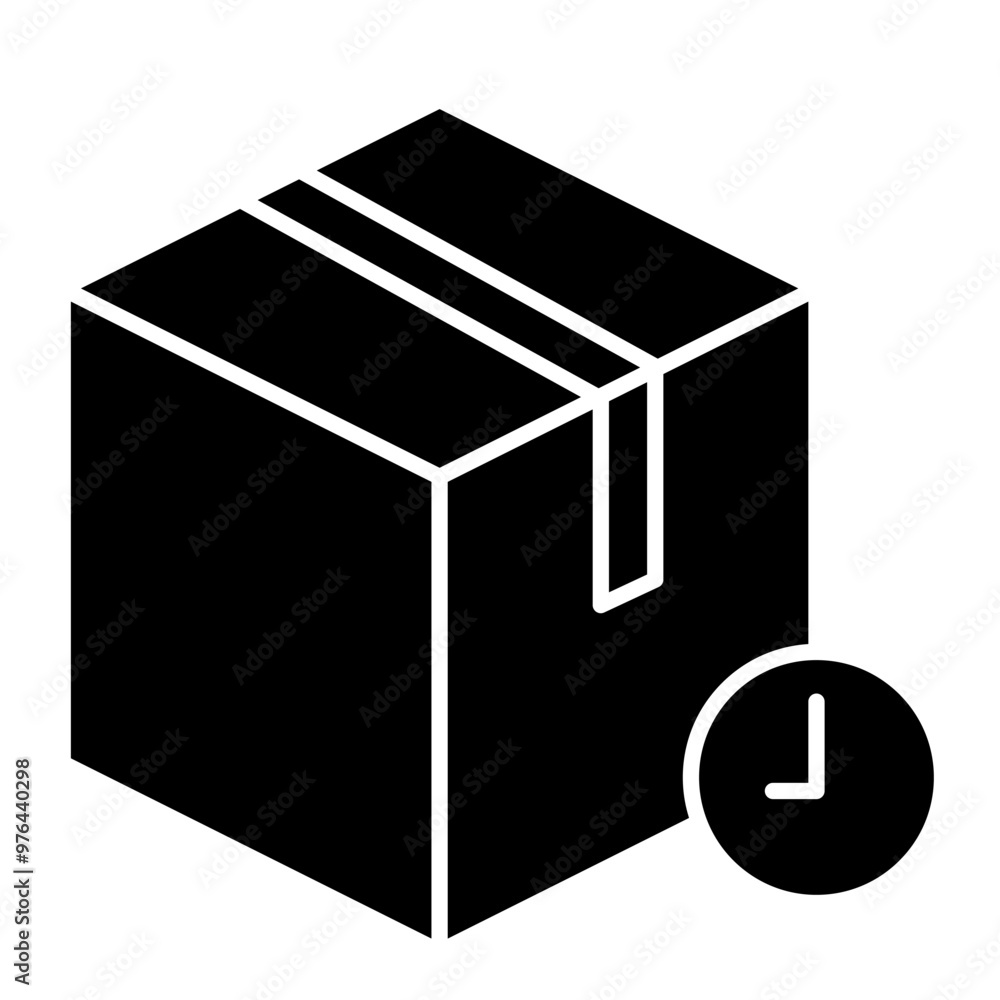 Delivery box for logistics icon Delivery box for logistics icon