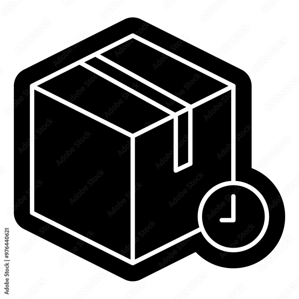 Delivery box for logistics icon Delivery box for logistics icon