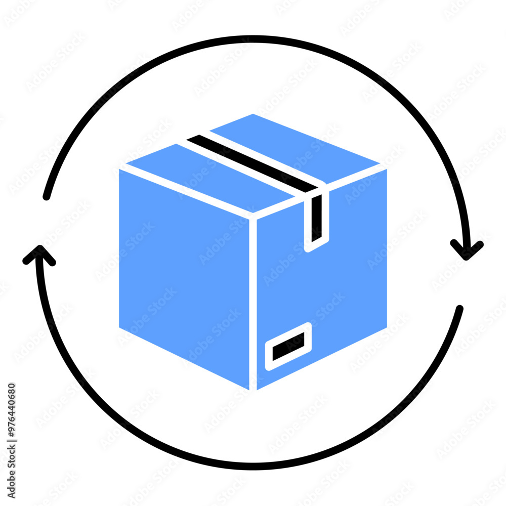 Delivery box for logistics icon Delivery box for logistics icon