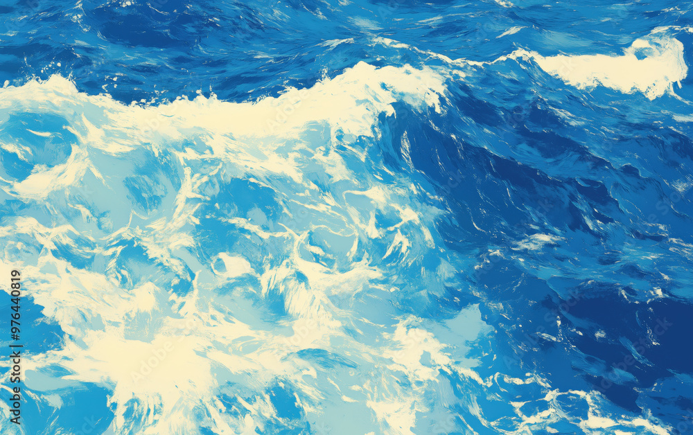 Obraz premium Abstract Ocean Waves