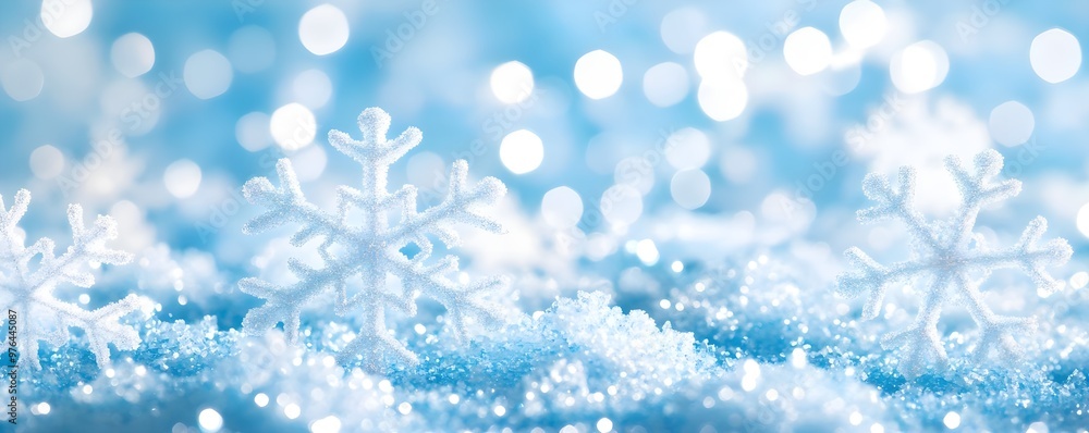 Sparkling Snowflake Winter Background for Christmas Sparkling Snowflake Winter Background for Christmas