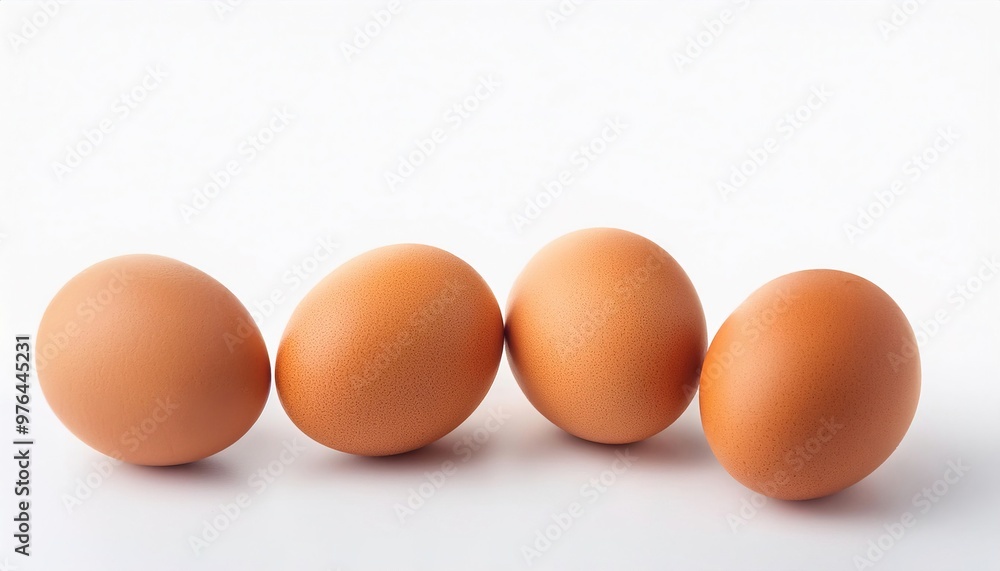 brown eggs isolated on white background with copy space. Fresh organic farm hen chicken eggs. Home grown free range self sufficient living off the grid concept. brown eggs isolated on white background with copy space. Fresh organic farm hen chicken eggs. Home grown free range self sufficient living off the grid concept.