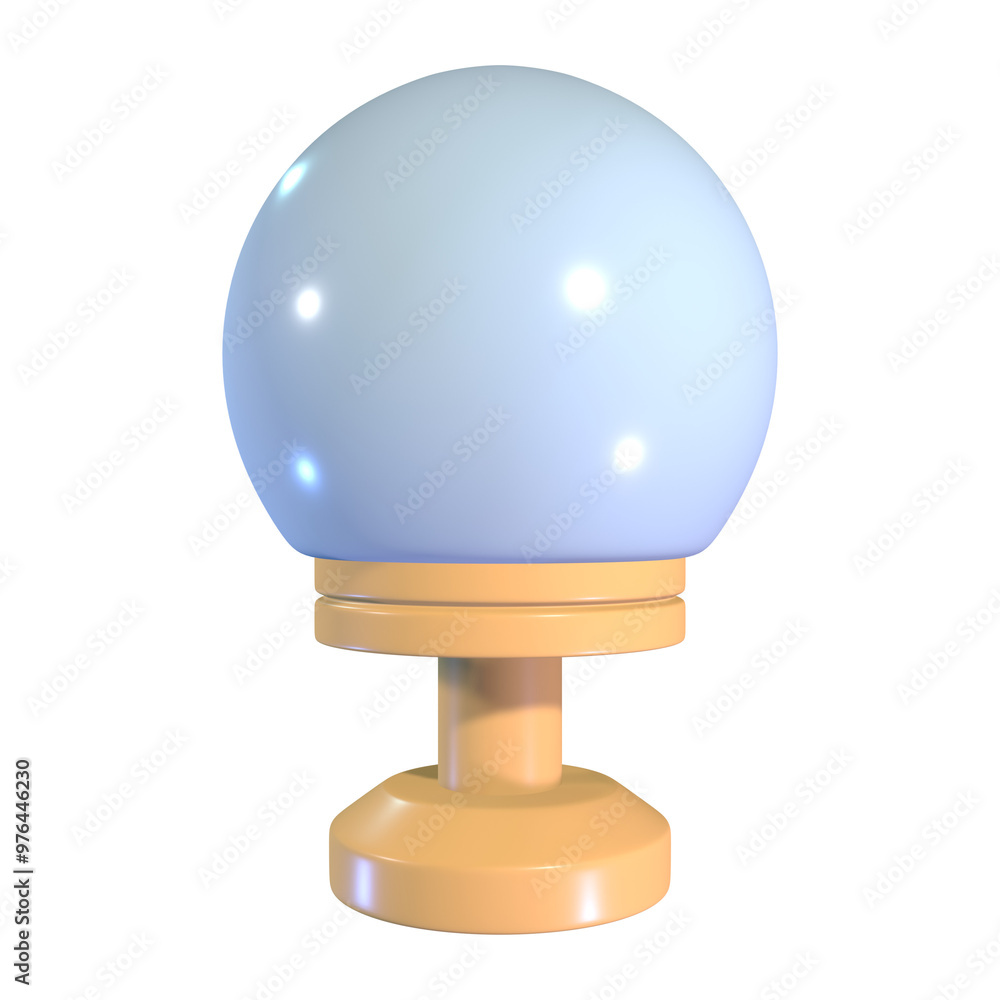 Garden Lamp 3D Illustration Icon Garden Lamp 3D Illustration Icon