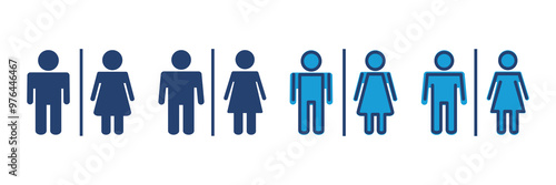 Toilet icon vector. restrooms icon vector. bathroom sign. wc, lavatory