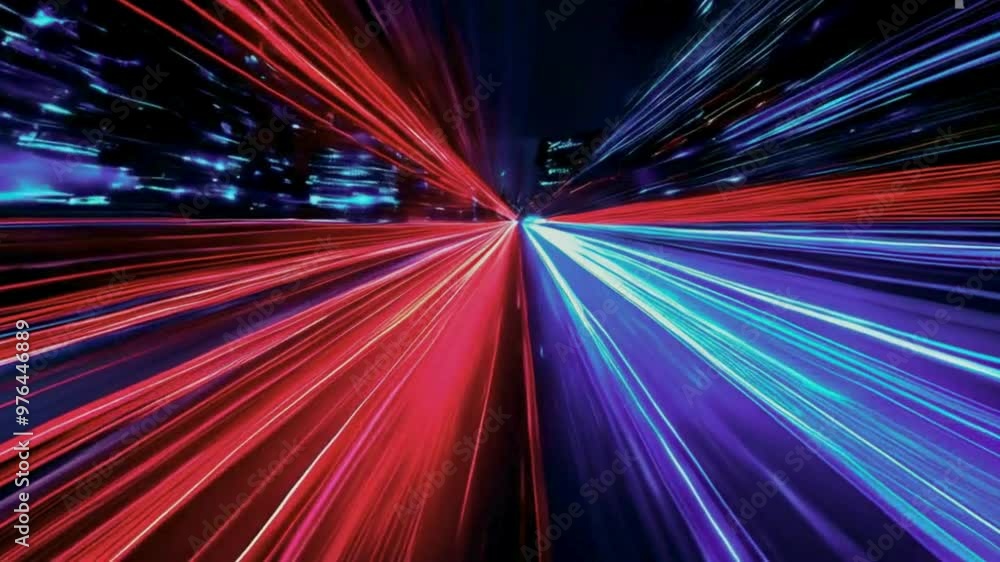 Red and blue lightning Red and blue lightning