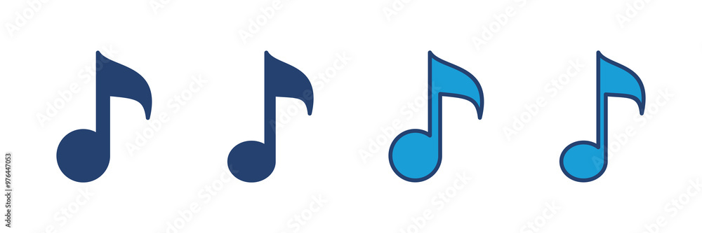 Music icon vector. note music icon vector Music icon vector. note music icon vector
