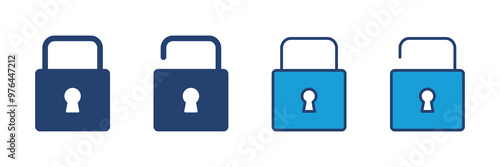 Lock icon vector. Padlock icon vector. Encryption icon. Security symbol